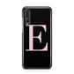 Black with Pink Personalised Monogram Huawei P20 Pro Phone Case