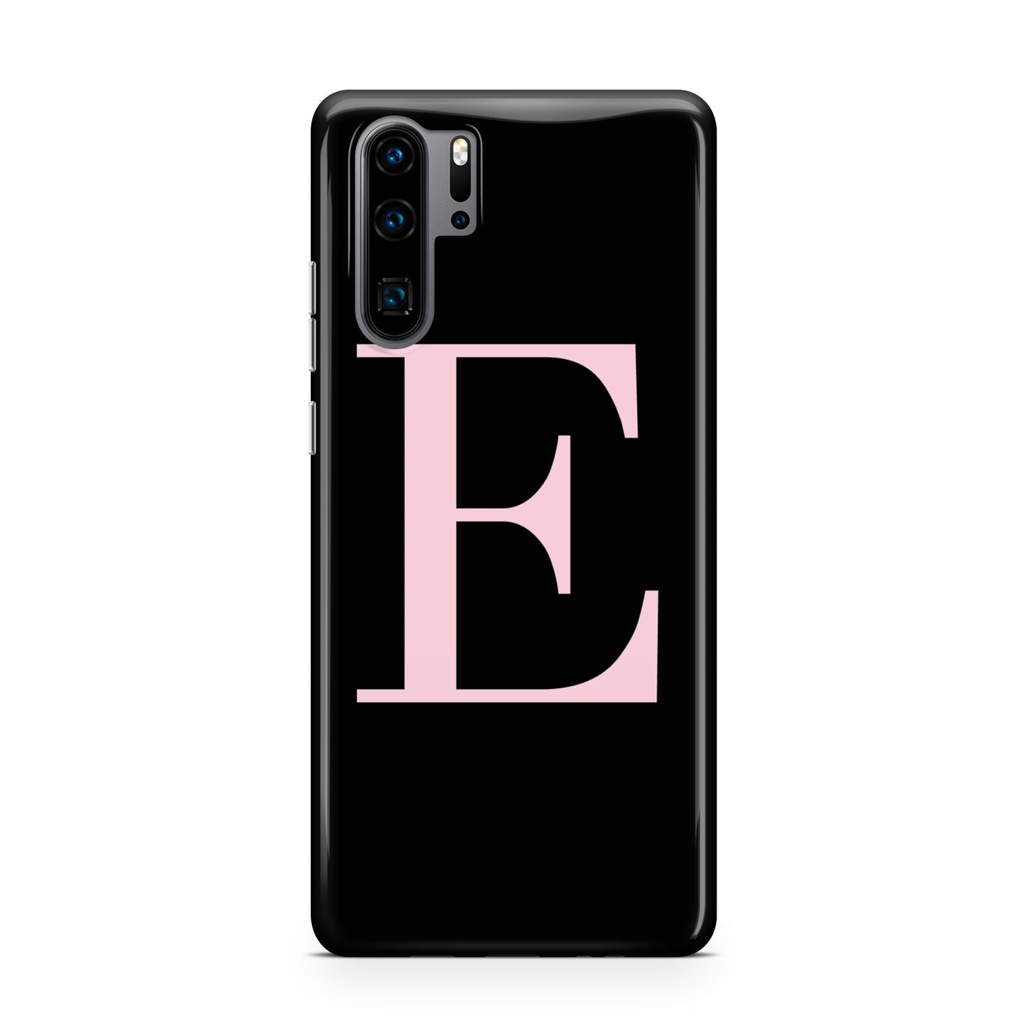 Black with Pink Personalised Monogram Huawei P30 Pro Phone Case