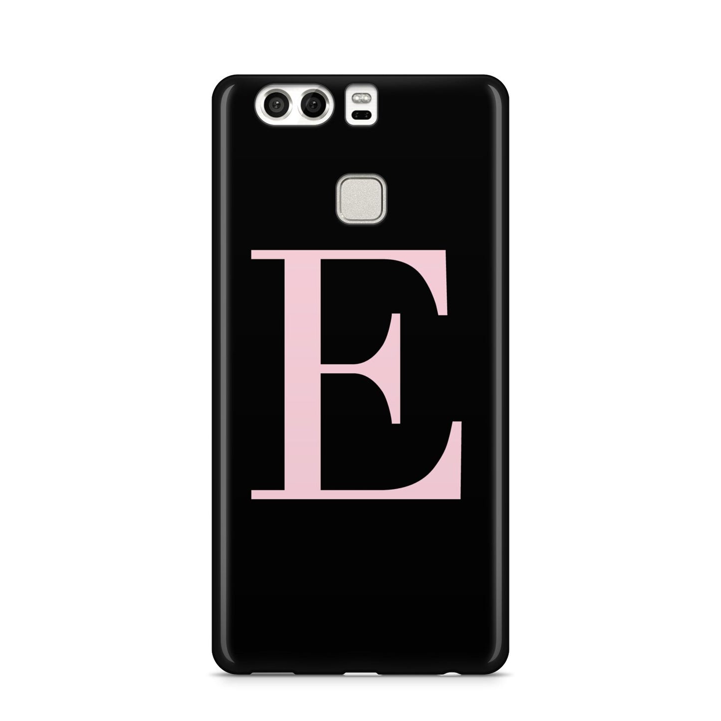 Black with Pink Personalised Monogram Huawei P9 Case