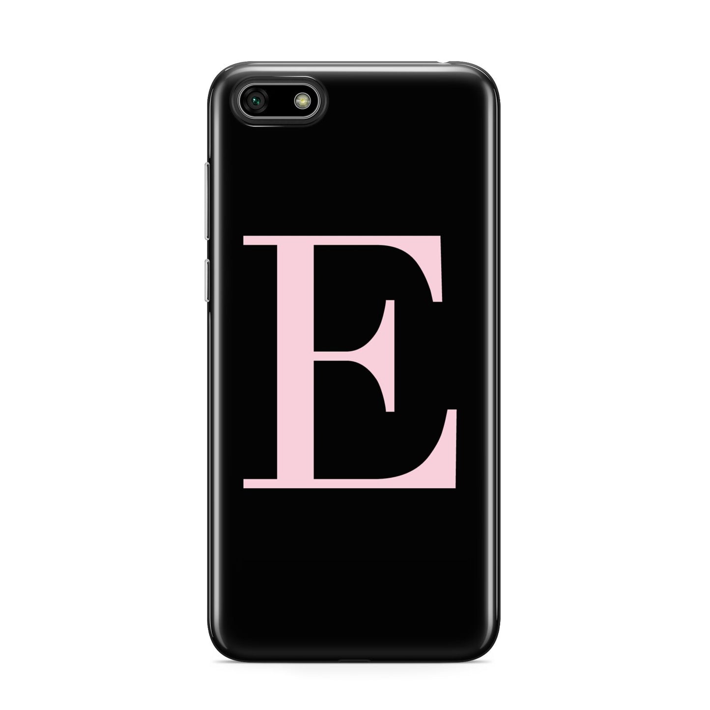 Black with Pink Personalised Monogram Huawei Y5 Prime 2018 Phone Case