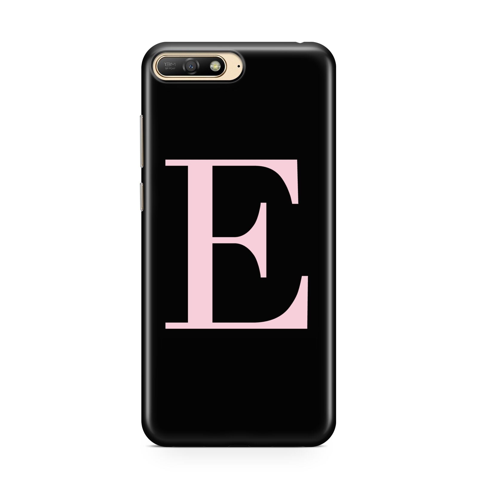 Black with Pink Personalised Monogram Huawei Y6 2018
