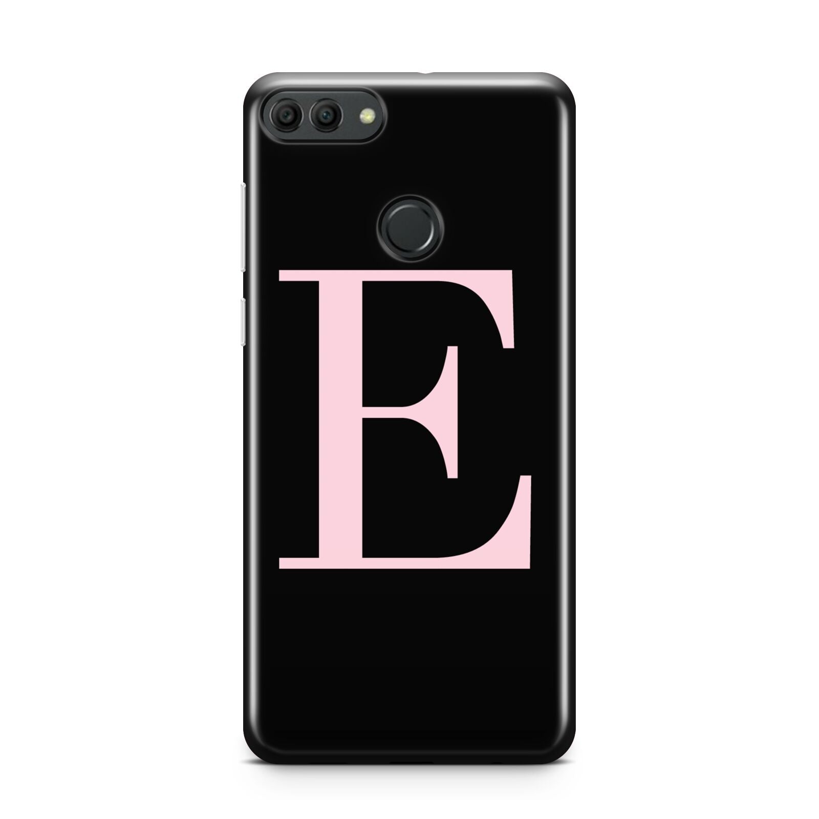 Black with Pink Personalised Monogram Huawei Y9 2018