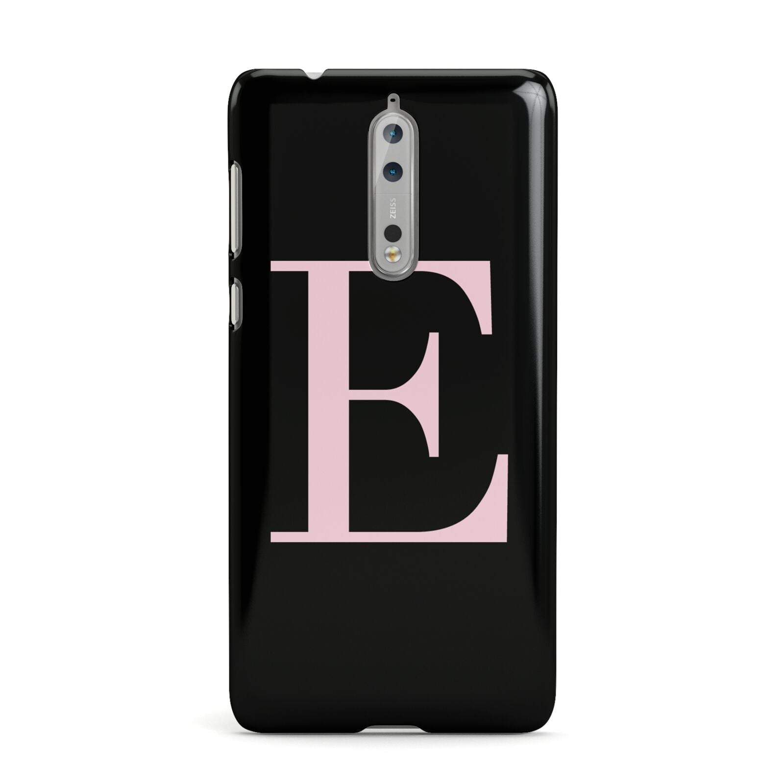 Black with Pink Personalised Monogram Nokia Case