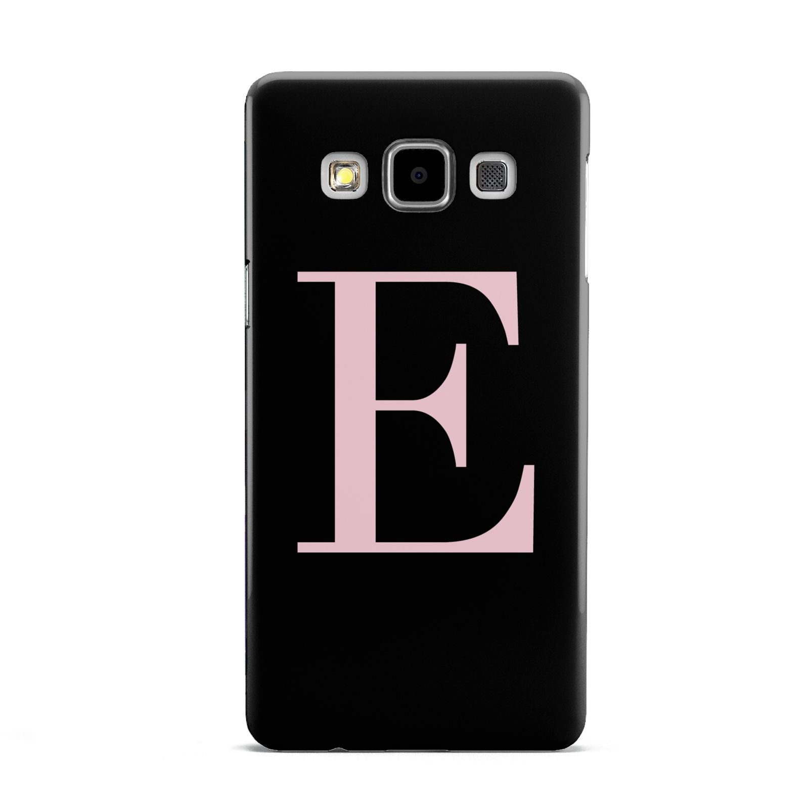 Black with Pink Personalised Monogram Samsung Galaxy A5 Case