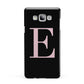 Black with Pink Personalised Monogram Samsung Galaxy A7 2015 Case