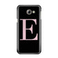 Black with Pink Personalised Monogram Samsung Galaxy A8 2016 Case