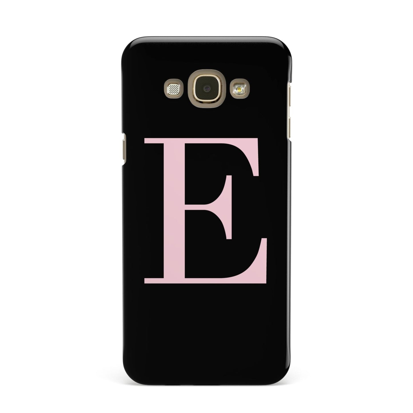 Black with Pink Personalised Monogram Samsung Galaxy A8 Case