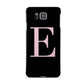 Black with Pink Personalised Monogram Samsung Galaxy Alpha Case