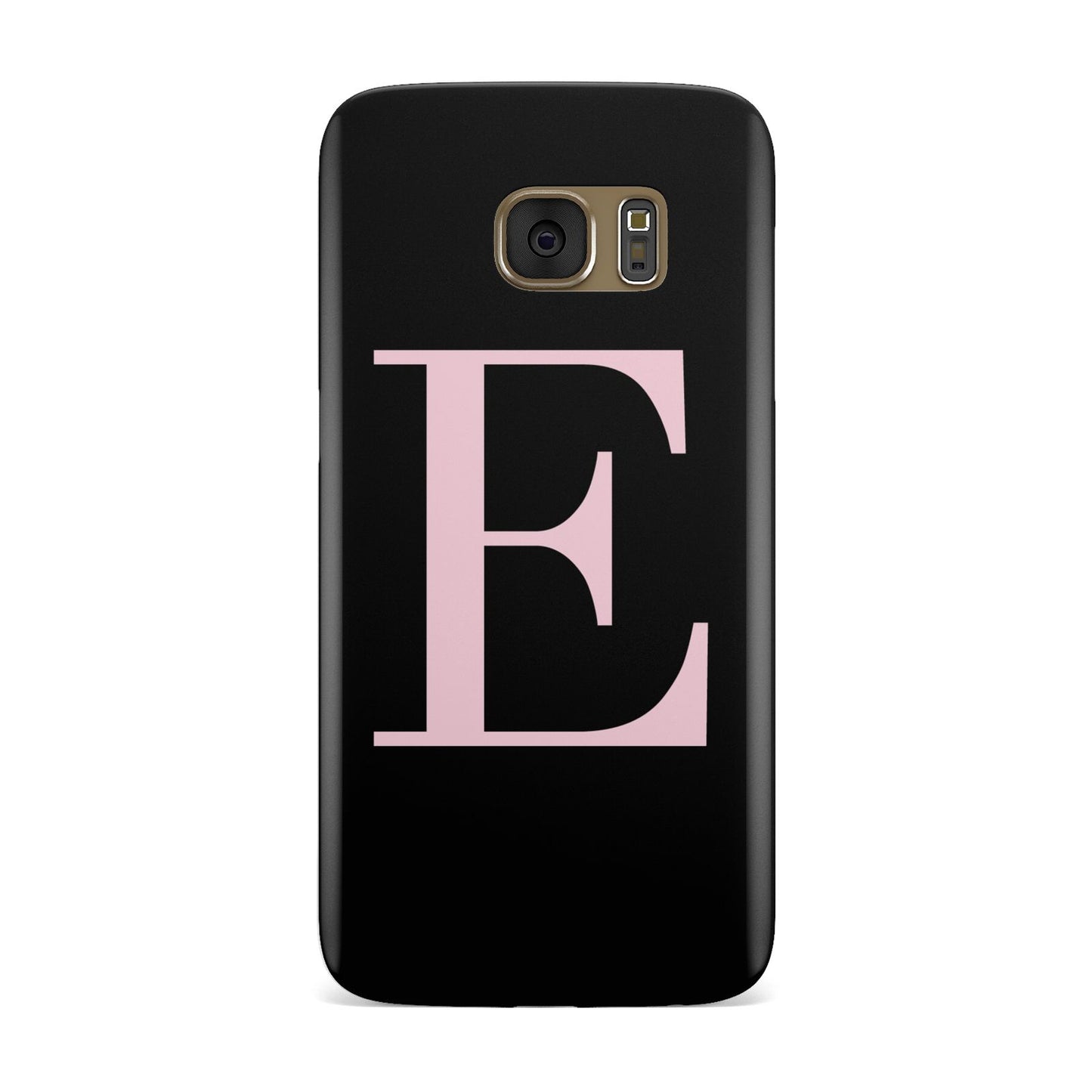 Black with Pink Personalised Monogram Samsung Galaxy Case