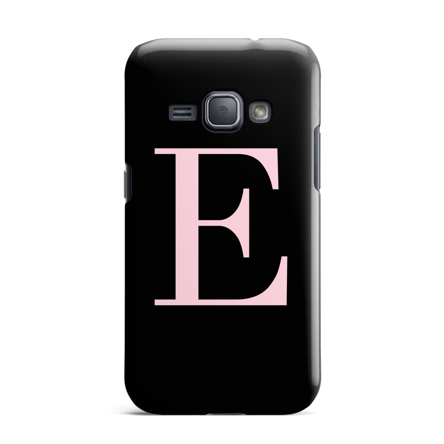 Black with Pink Personalised Monogram Samsung Galaxy J1 2016 Case