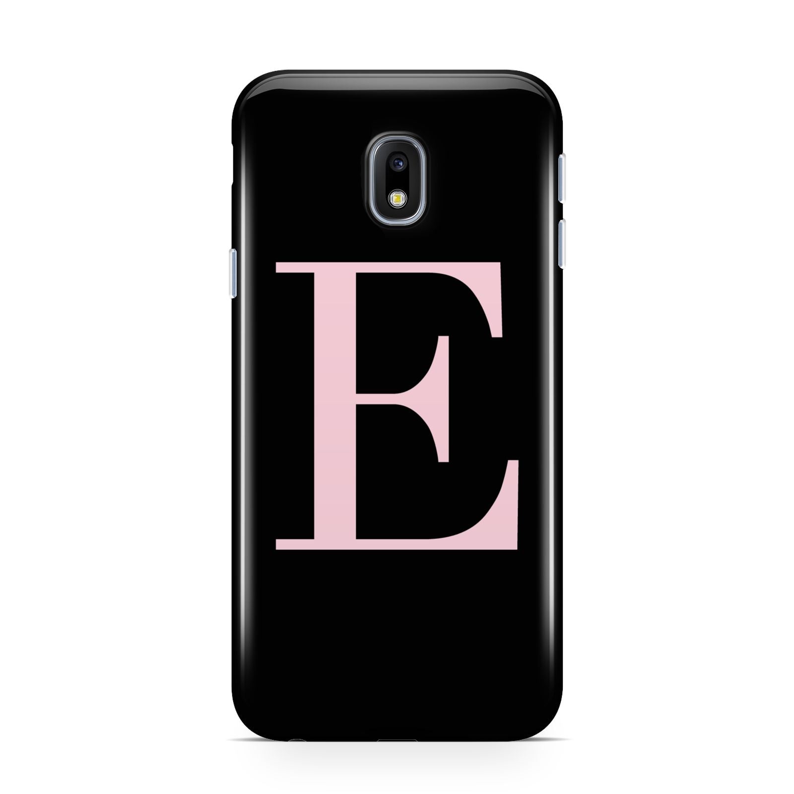 Black with Pink Personalised Monogram Samsung Galaxy J3 2017 Case