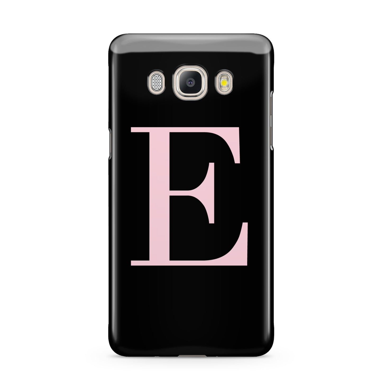 Black with Pink Personalised Monogram Samsung Galaxy J5 2016 Case