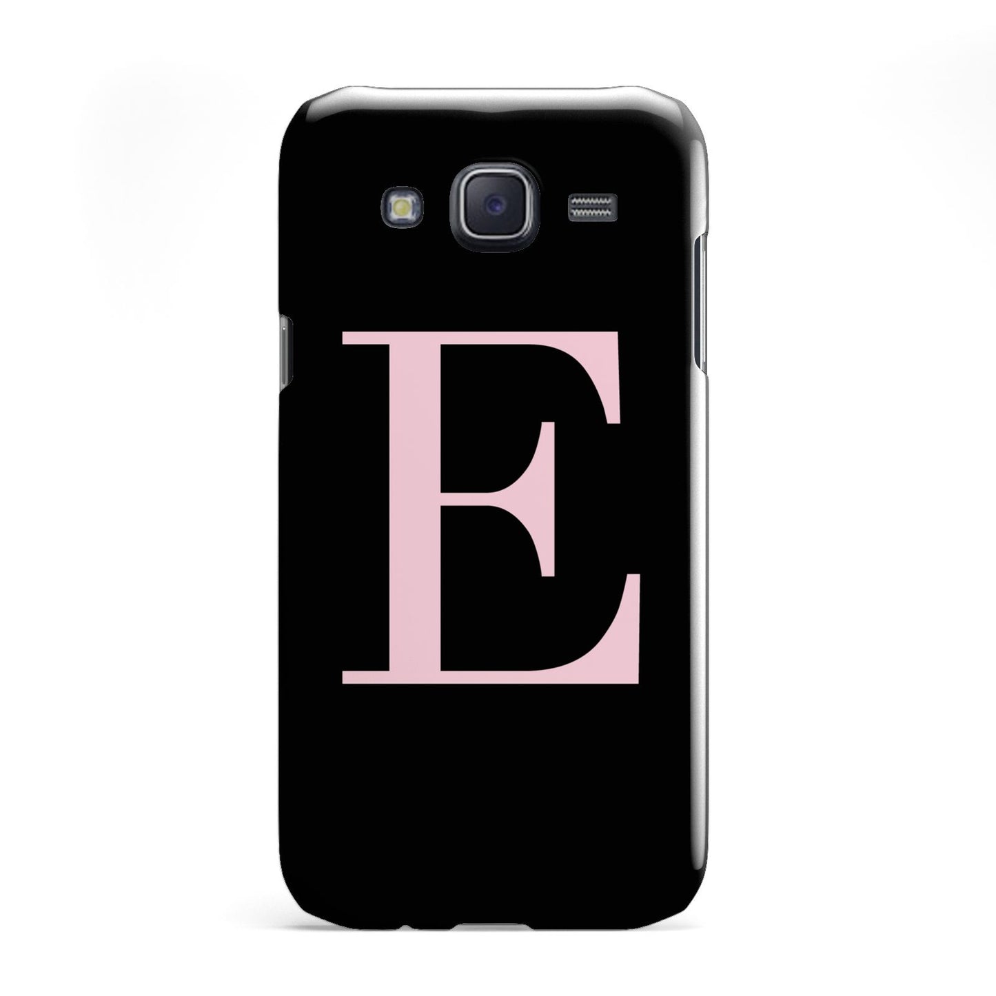 Black with Pink Personalised Monogram Samsung Galaxy J5 Case