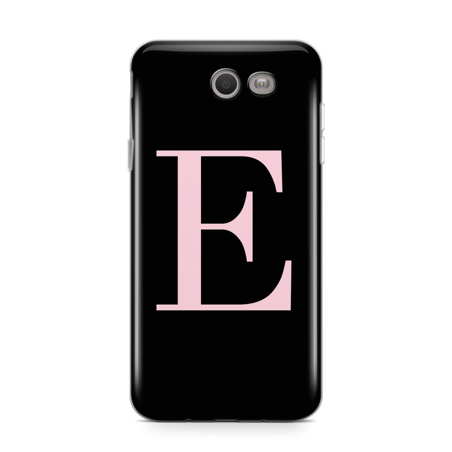 Black with Pink Personalised Monogram Samsung Galaxy J7 2017 Case