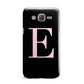 Black with Pink Personalised Monogram Samsung Galaxy J7 Case