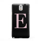Black with Pink Personalised Monogram Samsung Galaxy Note 3 Case