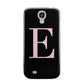 Black with Pink Personalised Monogram Samsung Galaxy S4 Case