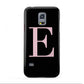 Black with Pink Personalised Monogram Samsung Galaxy S5 Mini Case