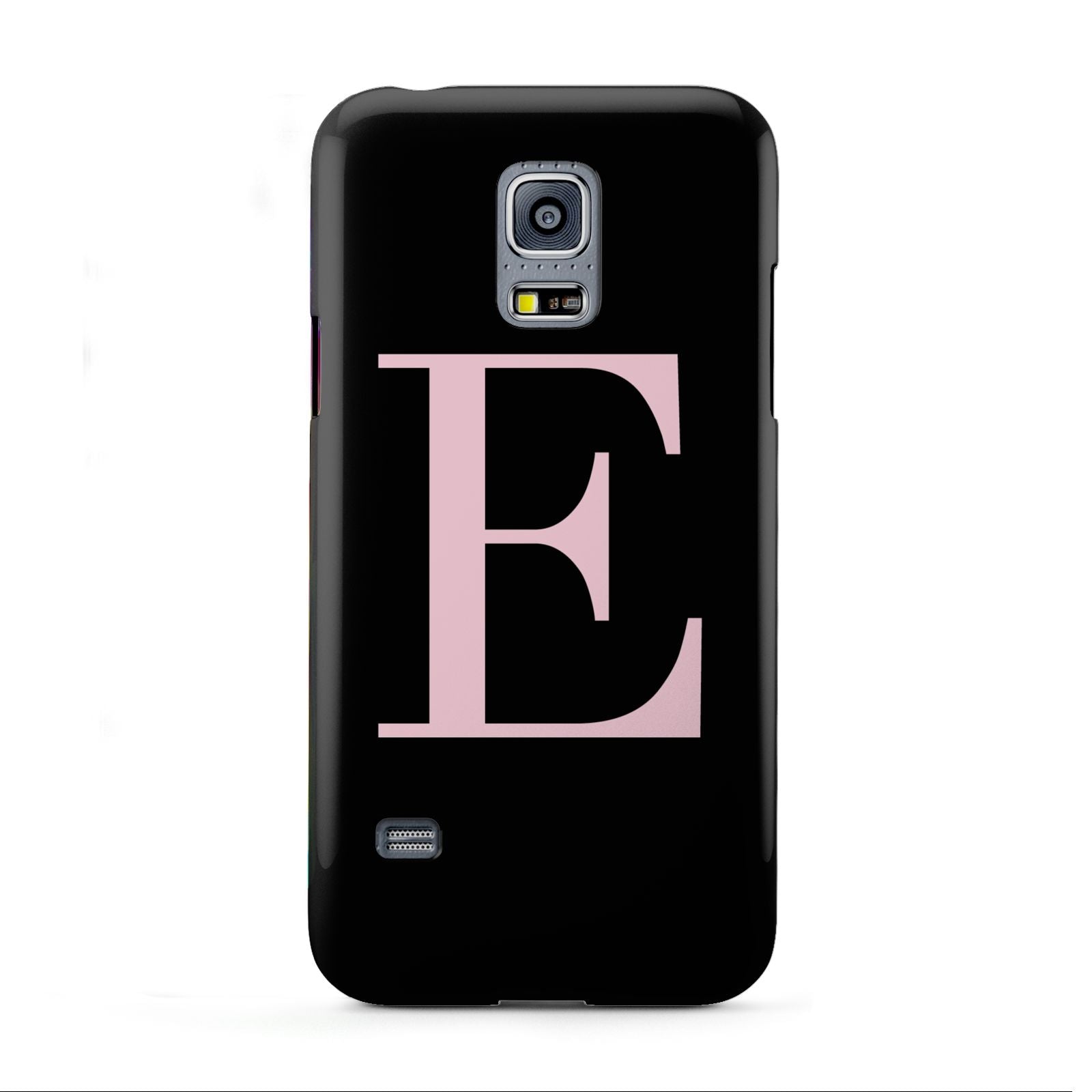 Black with Pink Personalised Monogram Samsung Galaxy S5 Mini Case