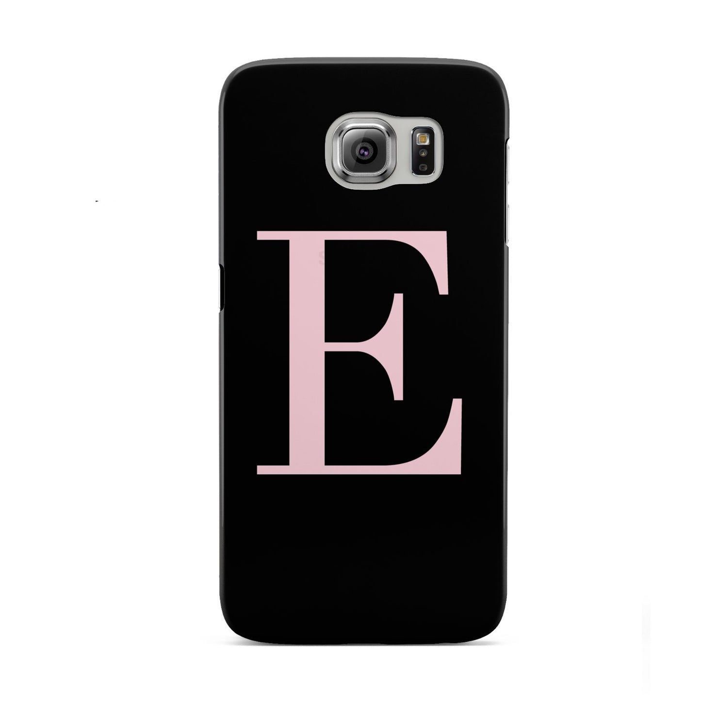 Black with Pink Personalised Monogram Samsung Galaxy S6 Case