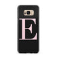 Black with Pink Personalised Monogram Samsung Galaxy S8 Plus Case