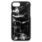 Blank Personalised Black Marble Leather iPhone Case