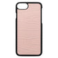 Blank Personalised Pink Croc Leather iPhone Case
