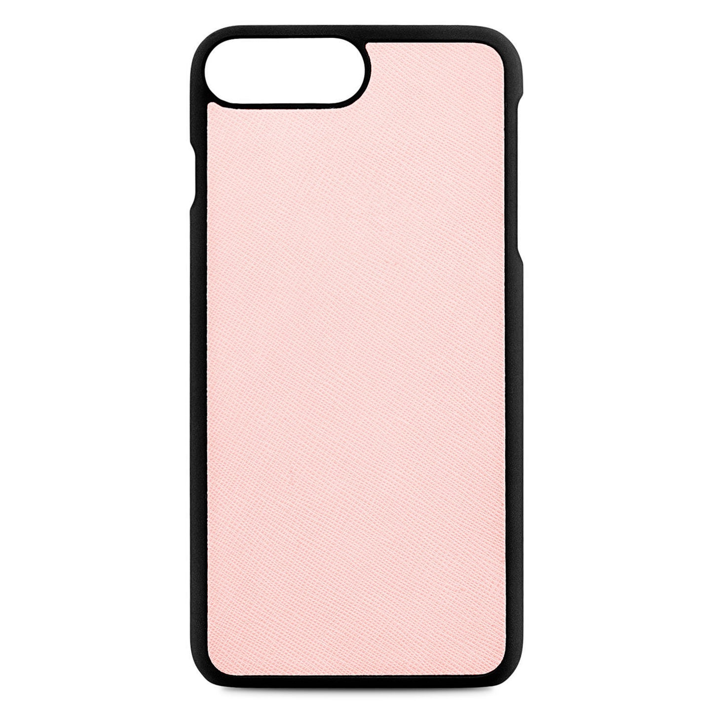 Blank Personalised Pink Saffiano Leather iPhone 8 Plus Case