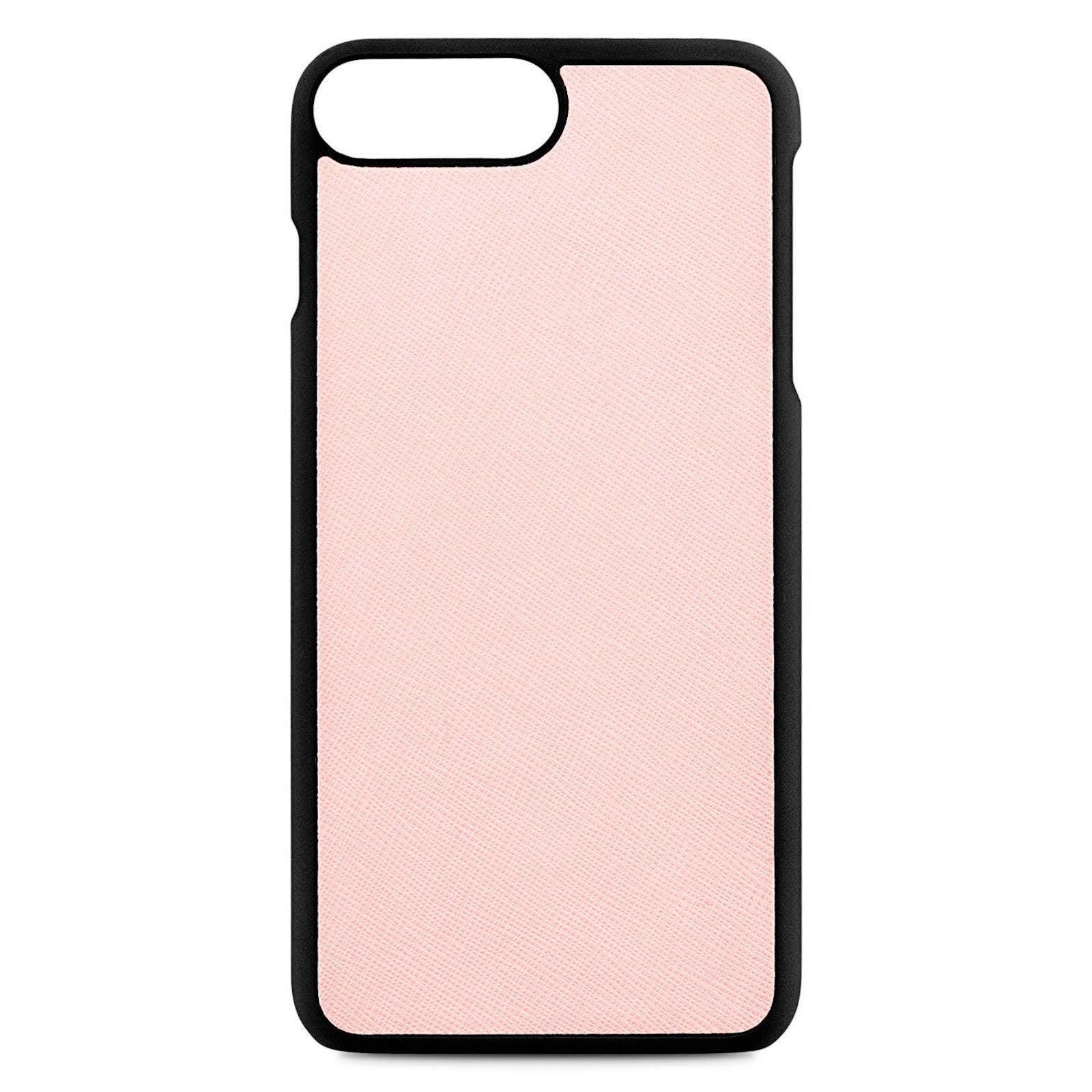 Blank Personalised Pink Saffiano Leather iPhone 8 Plus Case