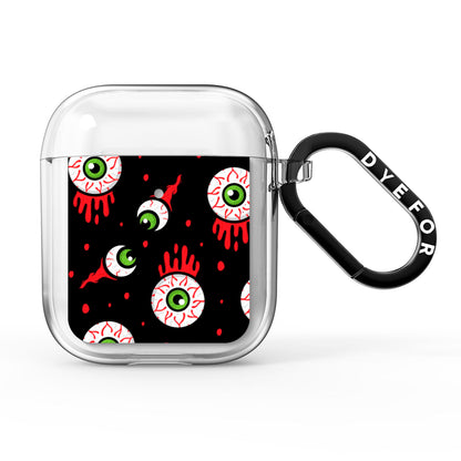 Bleeding Eyeballs AirPods Clear Case