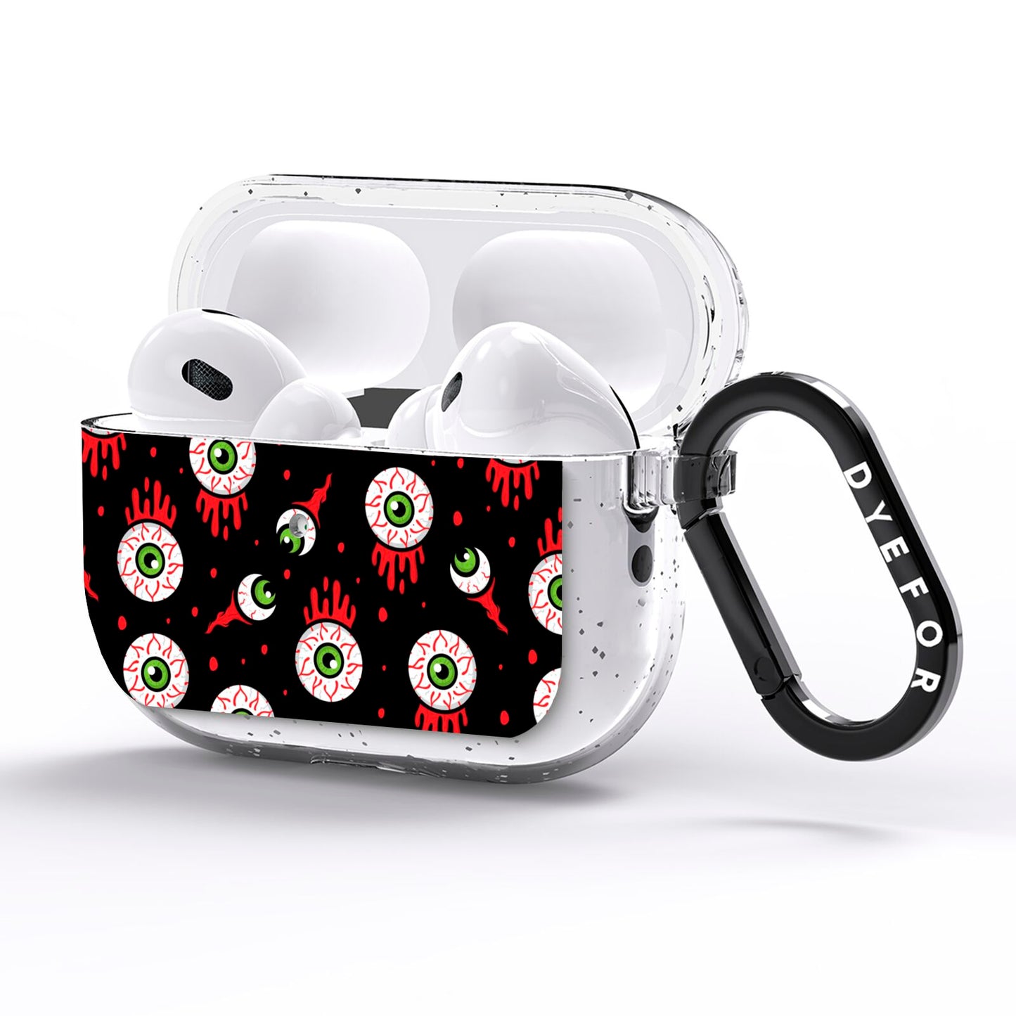 Bleeding Eyeballs AirPods Pro Glitter Case Side Image