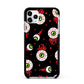 Bleeding Eyeballs Apple iPhone 11 Pro Max in Silver with Black Impact Case