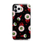 Bleeding Eyeballs Apple iPhone 11 Pro Max in Silver with Bumper Case