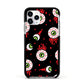 Bleeding Eyeballs Apple iPhone 11 Pro in Silver with Black Impact Case
