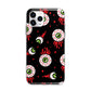 Bleeding Eyeballs Apple iPhone 11 Pro in Silver with Bumper Case