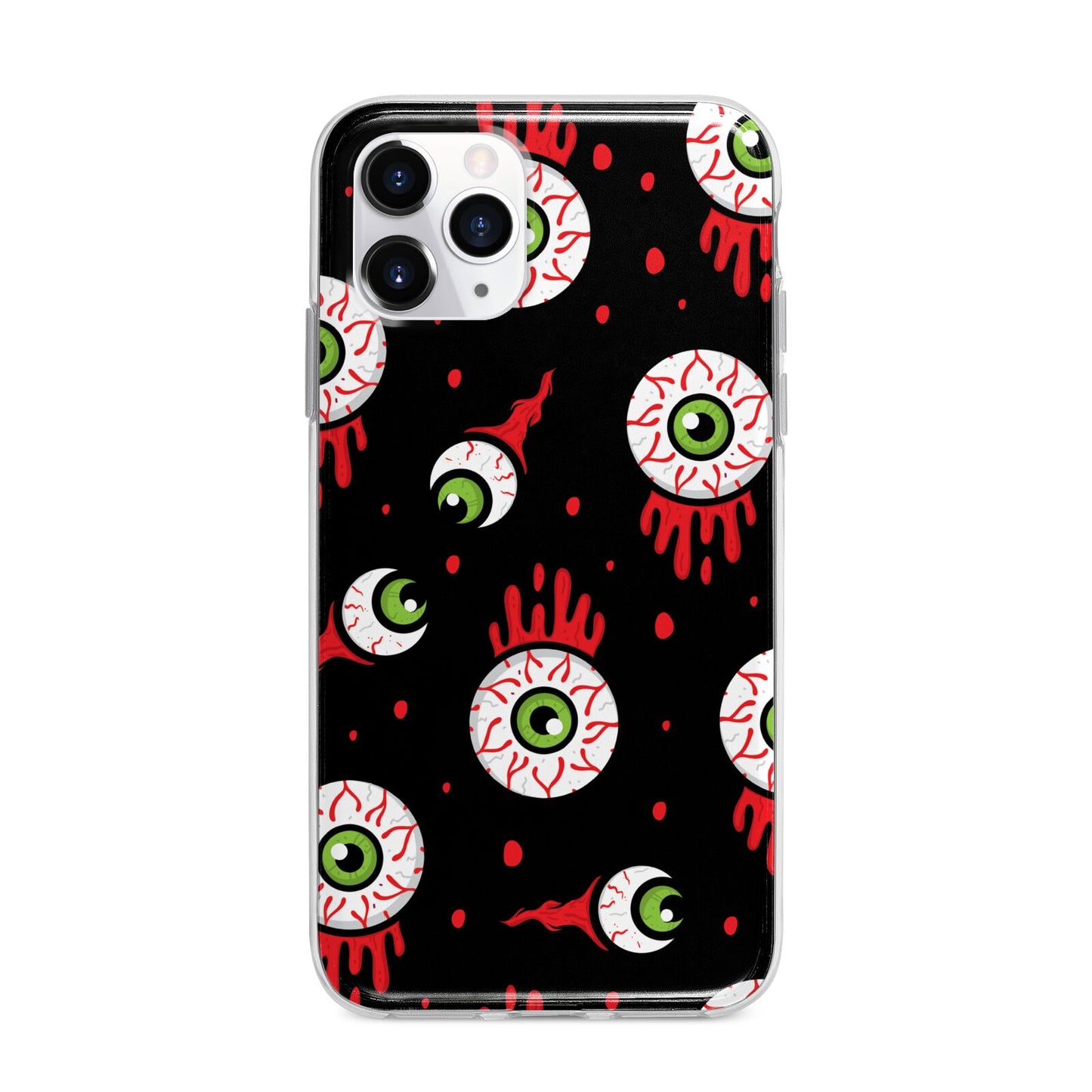 Bleeding Eyeballs Apple iPhone 11 Pro in Silver with Bumper Case