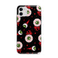 Bleeding Eyeballs Apple iPhone 11 in White with Bumper Case