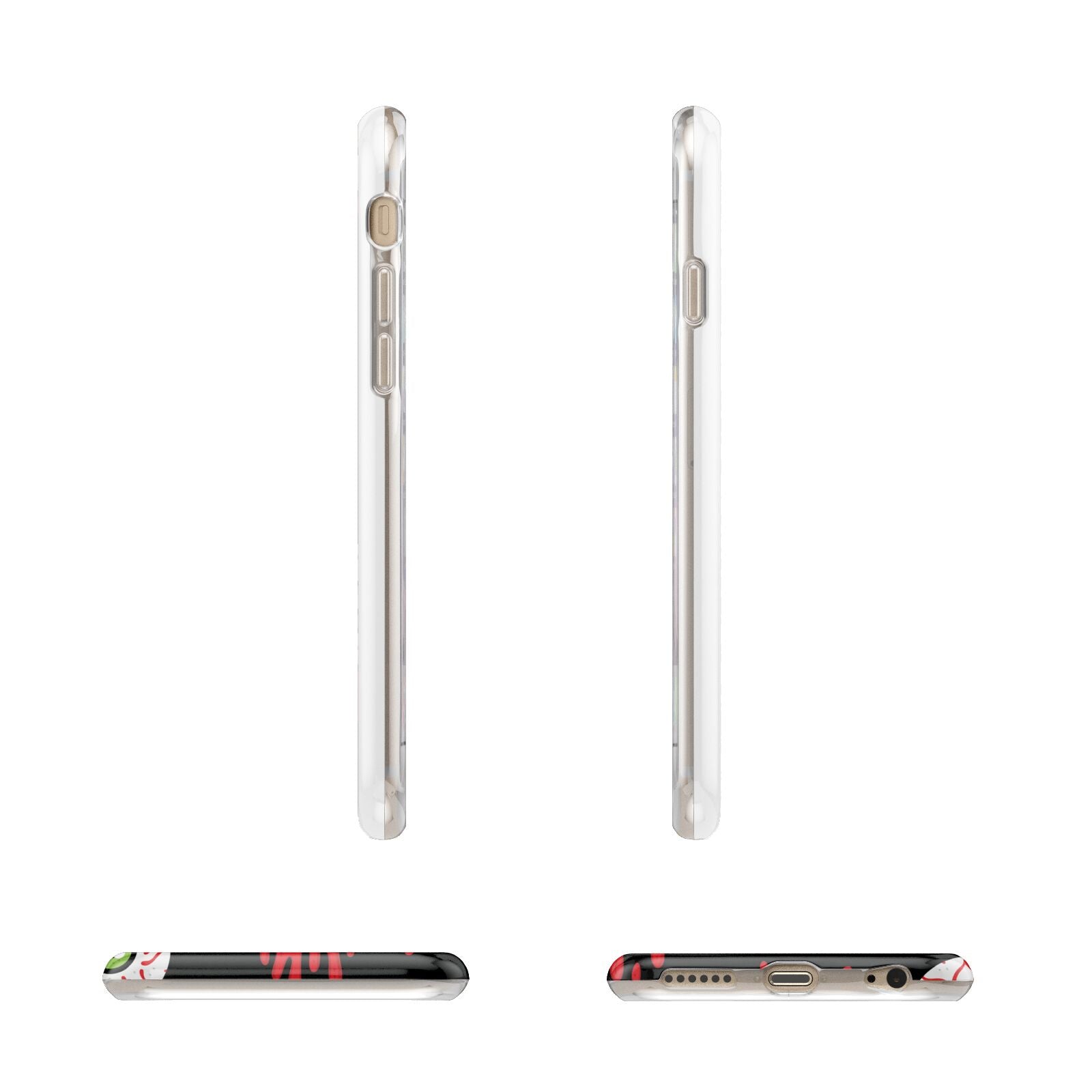 Bleeding Eyeballs Apple iPhone 6 3D Wrap Tough Case Alternative Image Angles