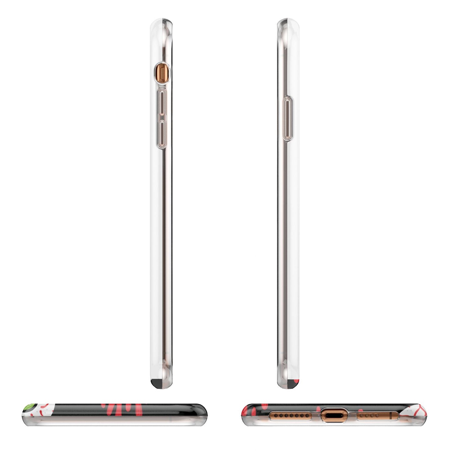 Bleeding Eyeballs Apple iPhone XS Max 3D Wrap Tough Case Alternative Image Angles