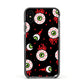 Bleeding Eyeballs Apple iPhone Xs Impact Case Black Edge on Black Phone