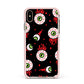 Bleeding Eyeballs Apple iPhone Xs Max Impact Case Pink Edge on Gold Phone