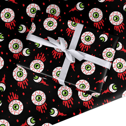 Bleeding Eyeballs Custom Wrapping Paper