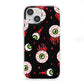 Bleeding Eyeballs iPhone 13 Mini Clear Bumper Case