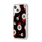 Bleeding Eyeballs iPhone 14 Clear Tough Case Starlight Angled Image