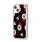 Bleeding Eyeballs iPhone 14 Glitter Tough Case Starlight Angled Image