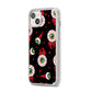 Bleeding Eyeballs iPhone 14 Plus Clear Tough Case Starlight Angled Image