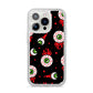 Bleeding Eyeballs iPhone 14 Pro Glitter Tough Case Silver