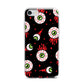Bleeding Eyeballs iPhone 7 Bumper Case on Silver iPhone
