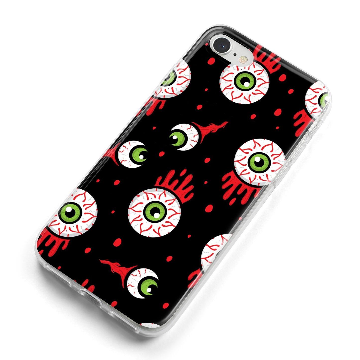 Bleeding Eyeballs iPhone 8 Bumper Case on Silver iPhone Alternative Image
