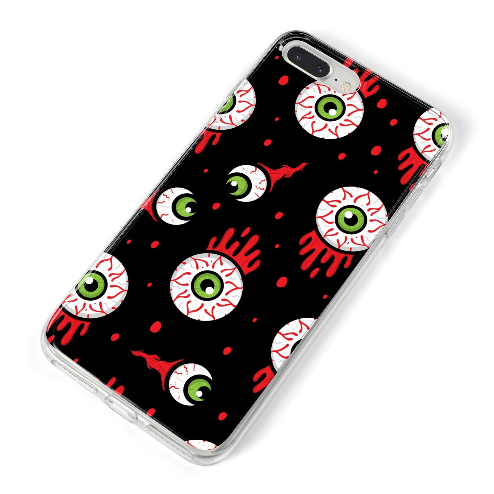 Bleeding Eyeballs iPhone 8 Plus Bumper Case on Silver iPhone Alternative Image